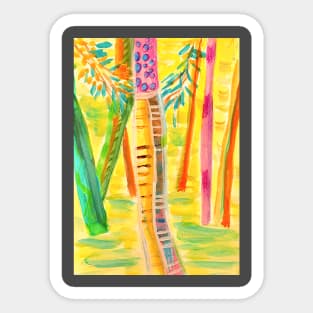 watercolor forest Sticker